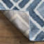 Tapis bleu marine / blanc Rachit-1763690338