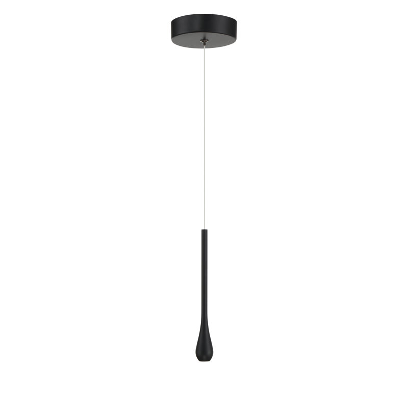 George Kovacs Pingo 1 Light LED Mini Pendant, Coal