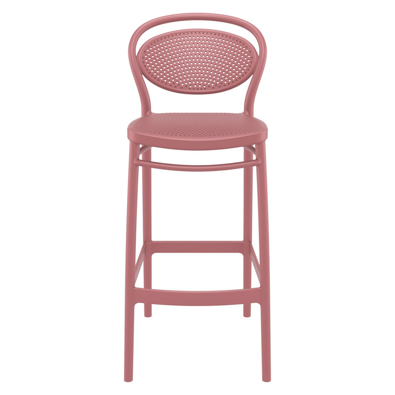 Tabouret de bar pour le patio Farrah, Marsala, Tabouret de bar (siège d'une hauteur de 29,5 po)