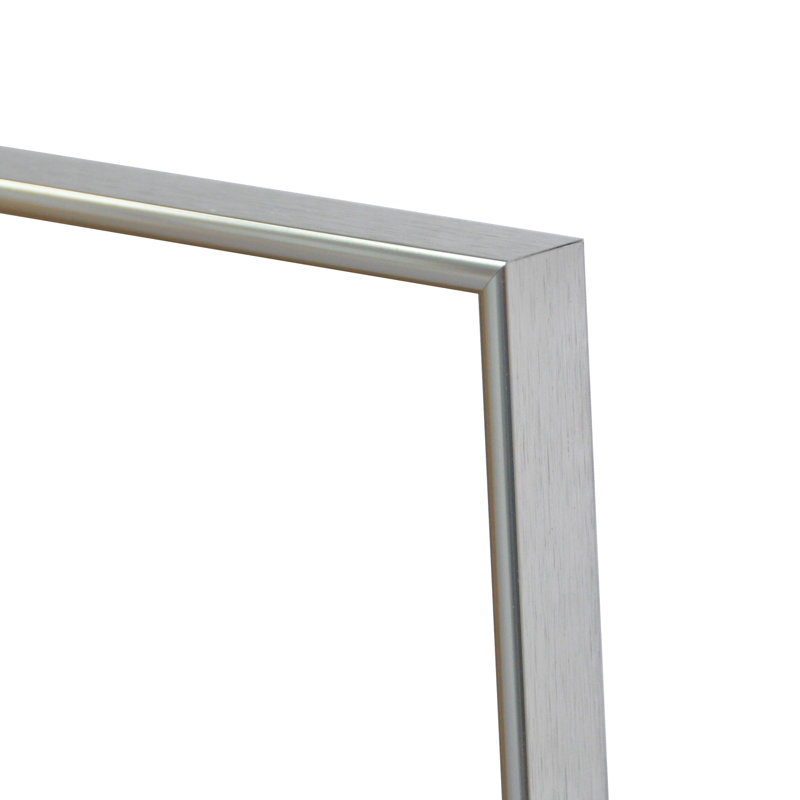Metal Flat Wall Mirror, 24.13" x 24.13"