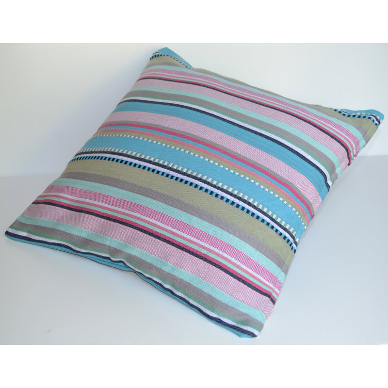 Striped Square Scatter Cushion, 60cm H x 60cm W x 0.5cm D