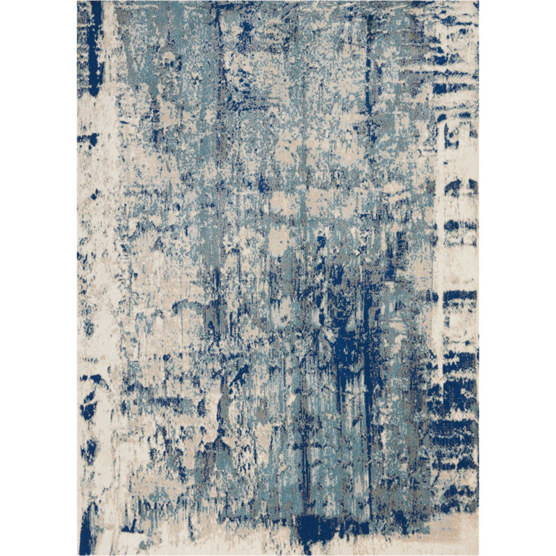 Heffington Abstract Indoor Rug, Rectangle 5'3" x 7'3"