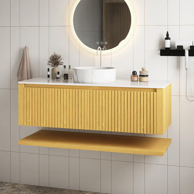 Meuble-lavabo mural simple 48 po avec comptoir