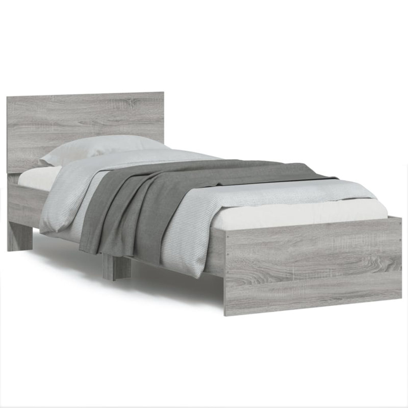Nyleen Bed, Grey Sonoma, Single (3')