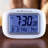 Digital Atomic Tabletop Clock with Alarm in White