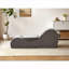 Fauteuil à billes en polyuréthane gris doux et méridienne ergonomique en mousse à haute densité pour la détente dans le salon