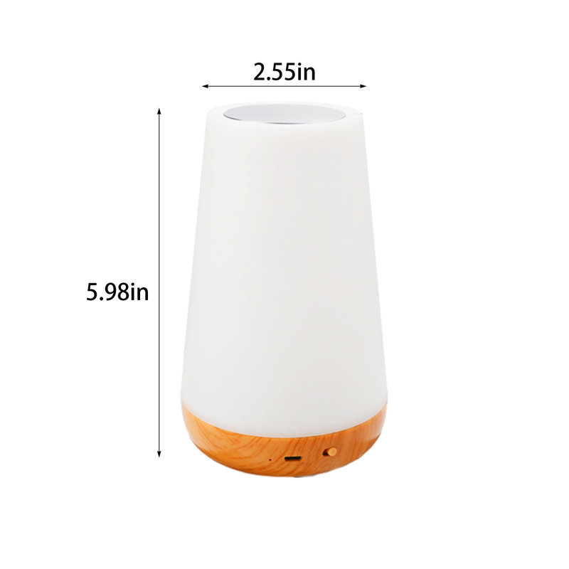 Lampe de chevet, lampe portative pour chambre à coucher, chambre de bébé, veilleuse à DEL, veilleuse RVB à changement de couleur 13, USB rechargeable