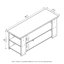 Crédence de rangement pour meuble télé 46,85 po-2121985345