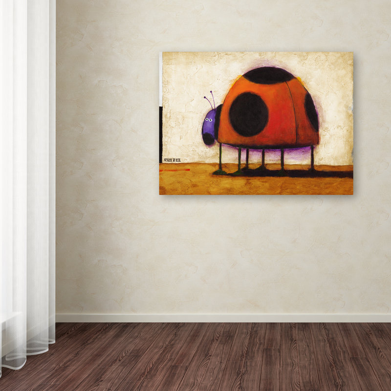 «Ladybug» d'Izampo, reproduction sur toile tendue, H 14 po x l 19 po