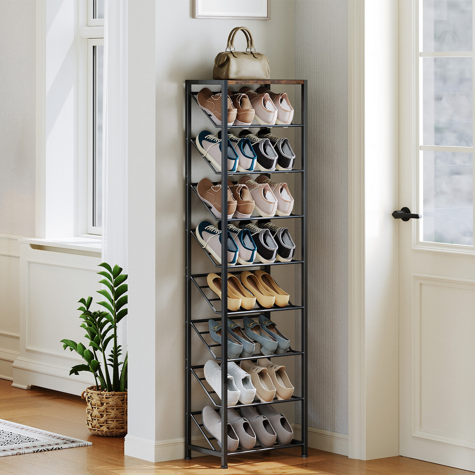 Inspiring Slanted Shoe Rack Photos