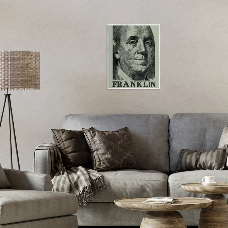 «Franklin's Influence Portrait», plaque murale par Svetlana Aleynikova