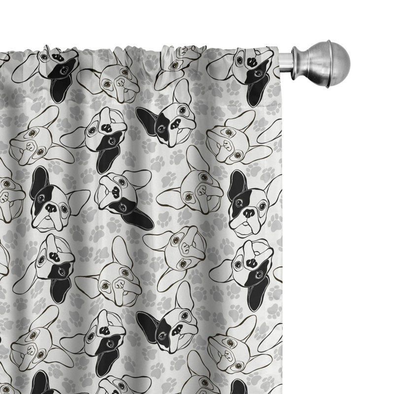 Bulldog Semi-Sheer Rod Pocket Curtain Panels, 28" x 95"