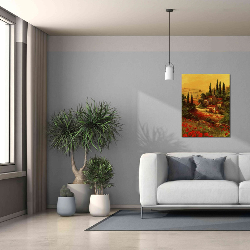 «Toscano Valley I» par Art Fronckowiak, reproduction d'art sur toile tendue