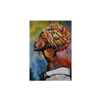 Hand-painted acrylic painting Head Up