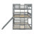 Triple Bed With Built-In Ladder,Slide And Guardrails-406409365