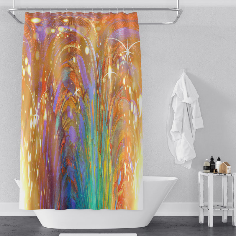 Bodcaw Shower Curtain, 93" H x 70" W