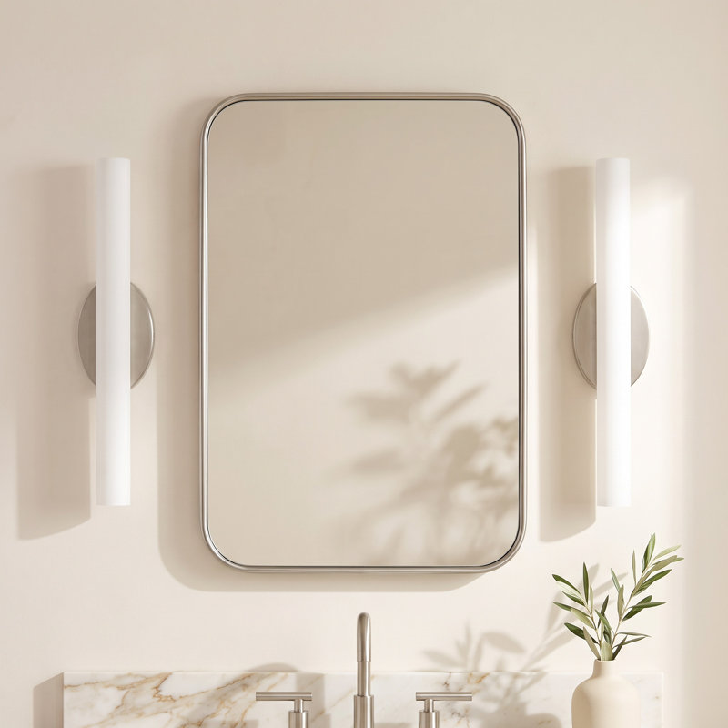 Delphine Dimmable LED Bath Bar, Brushed Nickel