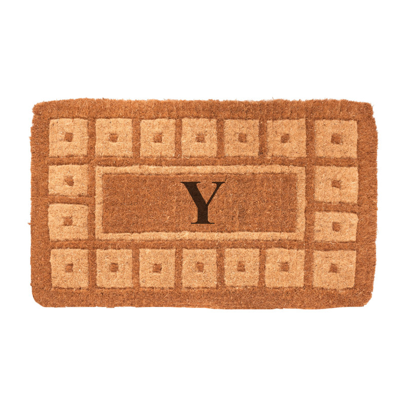 Tapis de porte Lynette, Rectangle 2 pi 6 po x 4 pi, Y