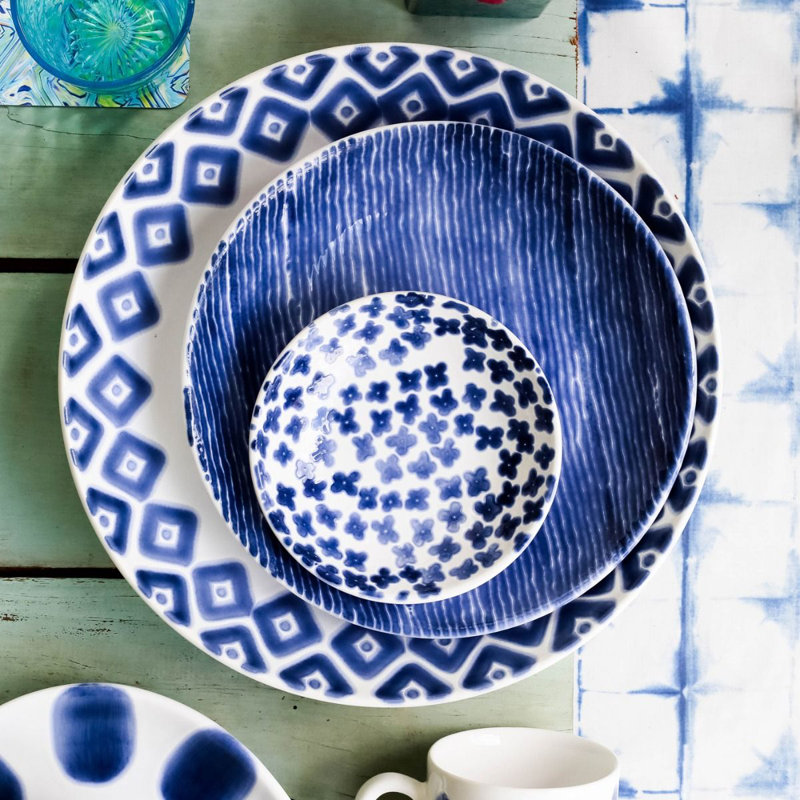 Santorini Hard Ceramic Serving Bowl