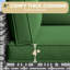 9 housses de coussin de patio de 4 po d'épaisseur 9 pièces - Remplacement hydrofuge pour canapé modulaire 4 places-600190309
