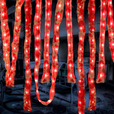 Tissu sanglant avec lumière
