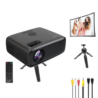 Ensemble projecteur DEL compact Supersonic® 1080p 300 lumens ANSI avec Bluetooth®, support, écran, télécommande et câbles