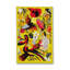 Tapis jaune tissé à motif floral lavable Mosso-1144773234