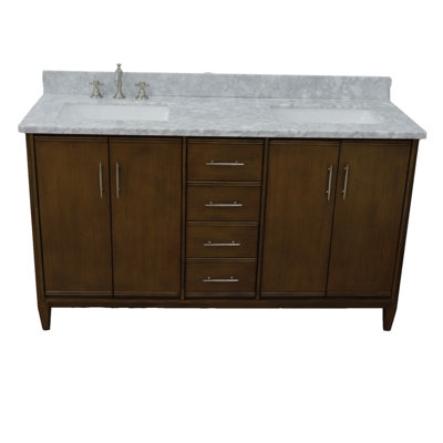 Harrel 61'' Double Bathroom Vanity with Top
