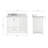 Cambridge 43'' Single Bathroom Vanity with Carrara Marble Top-629651018