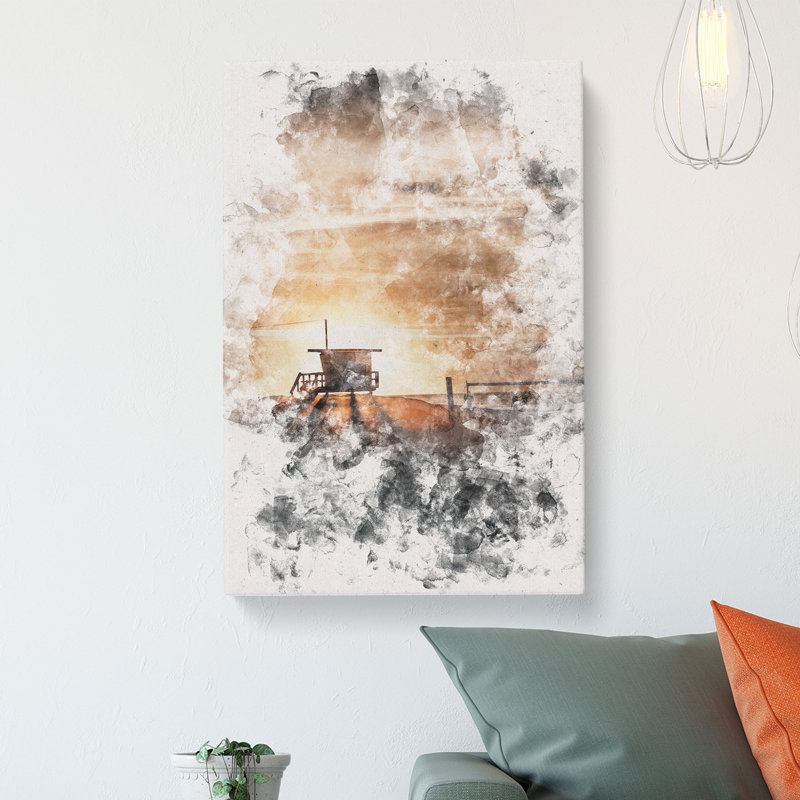 Volleyball On The Beach - Wrapped Canvas, 76cm H x 50cm W x 3cm D