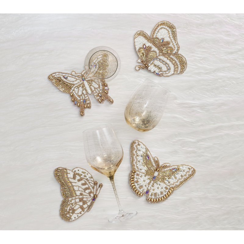 Papillon Coasters in Gift Bag