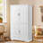 Tall Storage Cabinet with Drawers and Adjustable Shelves, 62.2" High Freestanding Organizer for Bathroom, Kitchen or Office-2027462848