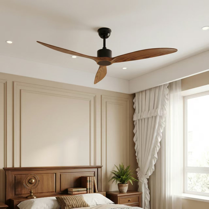 65" 3-Blade Ceiling Fan - 6 Speed Settings With Remote Control