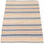Tapis bleu marine / gris / orange en laine Kilim