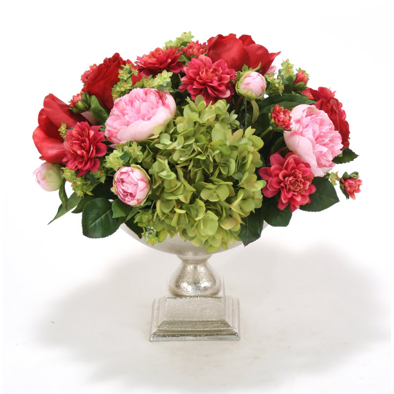 Fabric Daisy Arrangement in Free-Standing