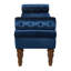 Banc de lit long en velours-304172894