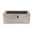 42" Rectangular Concrete Propane Fire Pit Table – 50,000 BTU Outdoor Gas Fireplace with Lava Rocks & Tank Cover Table for Patio, Deck