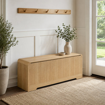 Upholstered Bench with Flip Top