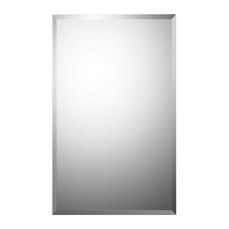 Scottville Residential Medicine Cabinet, 26" H x 16" W x 4.25" D, Recessed, Beveled Edge Mirror