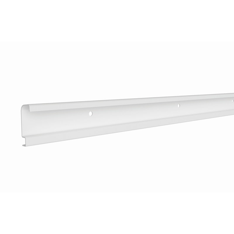 ClosetMaid ShelfTrack Hang Track Rail, White, 2" x 24" x 0.86"
