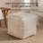 Harbor 18' Light Brown Upholstered Pouf Ottoman-1092986846