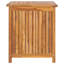 META 60cm W 100L Teak Solid Wood Deck Box in Brown