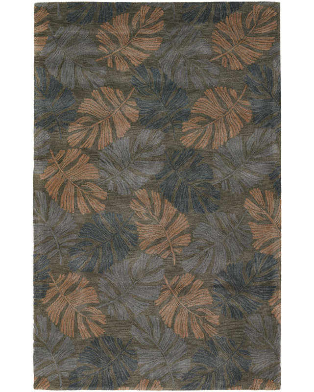 Pierview Viscose Floral Indoor Rug, 5' x 7'6"