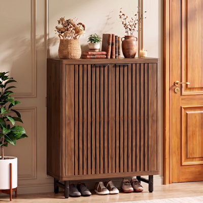 Armoire à chaussures avec portes à persiennes ventilées 24 paires Acanthe