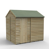 Overlap Pressure Treated 8 x 6 Reverse Apex Shed - No Window