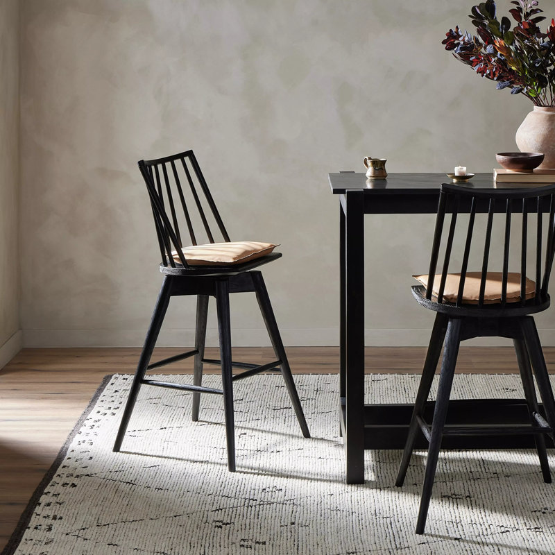 Lewis 27 Stool, Whiskey Saddle/Top Grain Leather, Bar Stool (30.29" Seat Height)