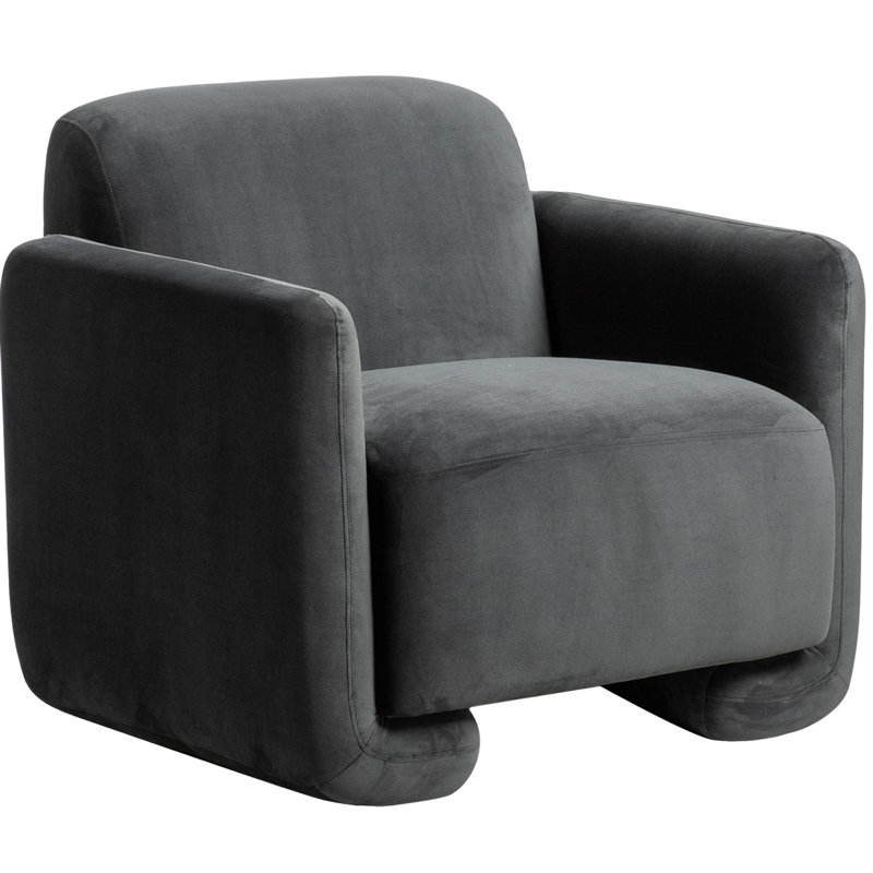 Fallon Armchair, Black Velvet