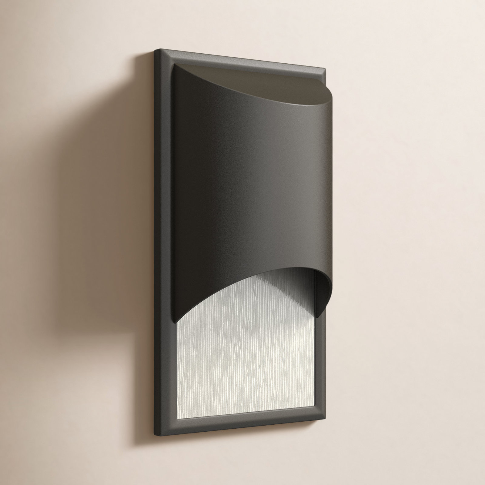 Aurore Outdoor Wall Lantern, Medium, Bronze, Incandescent