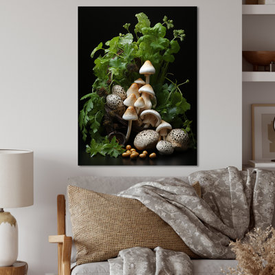 Photo de jardin d'un champignon III - Art mural en métal champignon