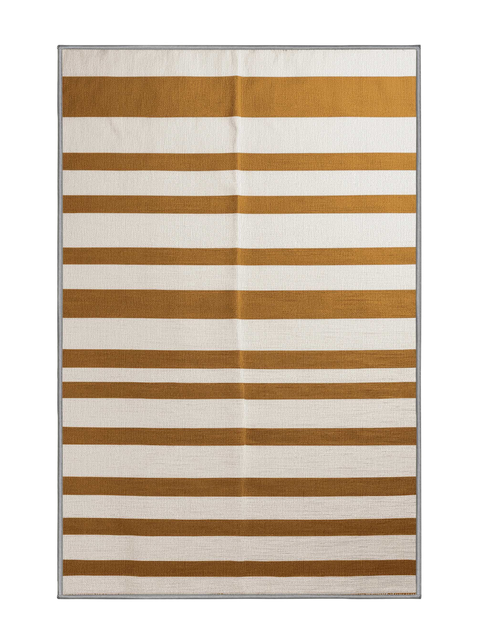 Hokku Designs Machine Washable Horizontal Stripes Gray Area Rug | Wayfair